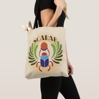 Bolsa Tote Escaravelho Egípcio. Antigo Egito Clássico