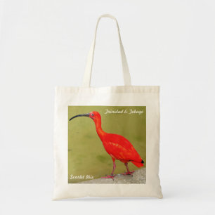 Bolsa Tote Escarlate vermelho dos íbis de Trinidad and Tobag