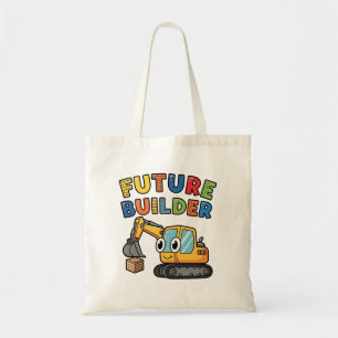Bolsa Tote Escavadeira Fofa Construtor do Futuro 