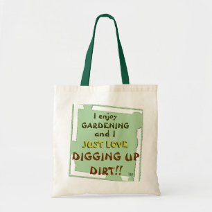 Bolsa Tote Escavando o Jardim de Sujeira