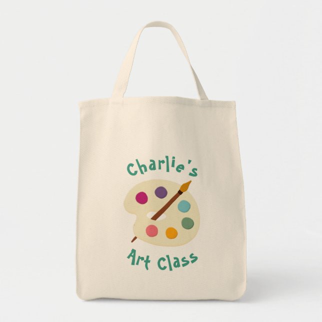 Bolsa Tote escola artística de NOMES personalizados (Frente)
