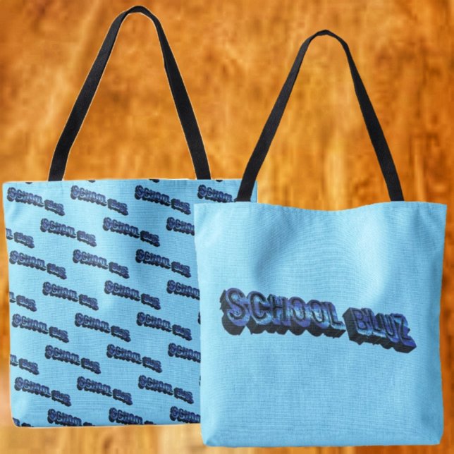 Bolsa Tote Escola Bluz-3DII (This School Bluz-3DII design, gives your tote, two, different looks, for the price of one!)
