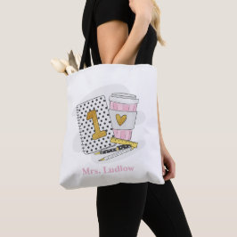 Bolsa Tote Escola Branca de Notebook de Professores do Primei