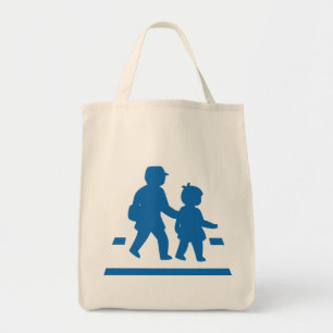 Bolsa Tote Escola Crianças Atravessando > Sinal de Tráfego Ja