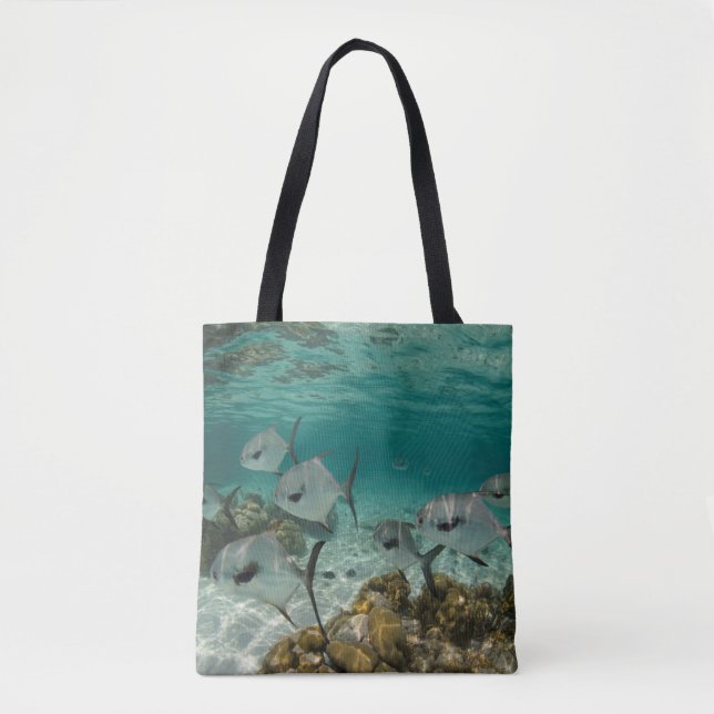 Bolsa Tote Escola de Peixes Permitidos (Frente)