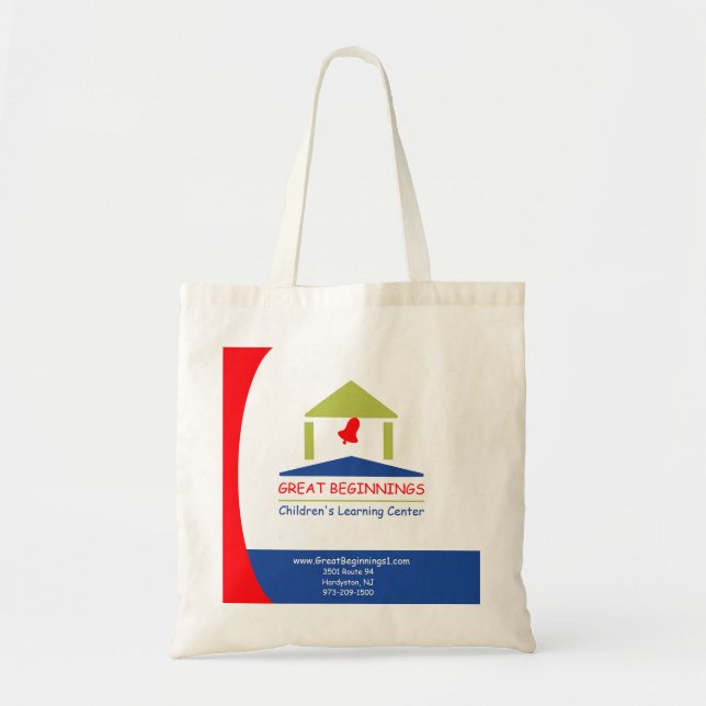 Bolsa Tote Escola Personalizada Fofa com Sino Escolar (Frente)