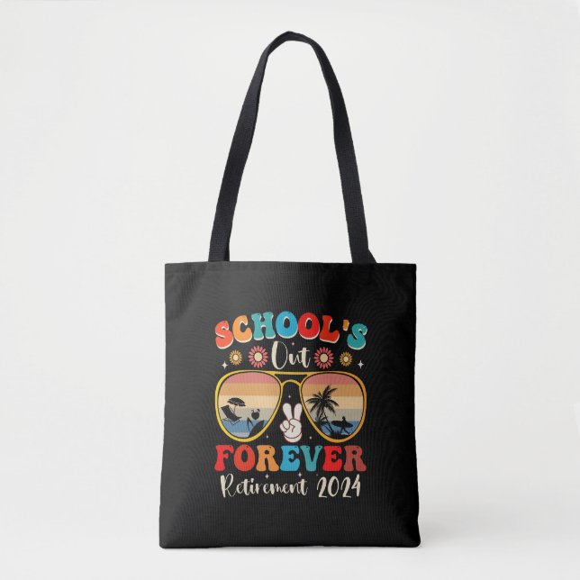 Bolsa Tote Escolas Aulas Terminam Para Sempre Professor Apose (Frente)