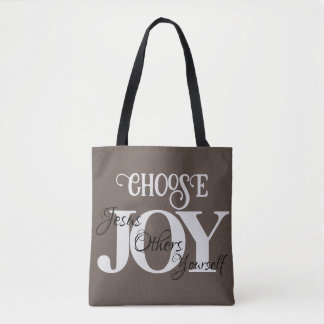 Bolsa Tote Escolha Joy Jesus, outros, você mesmo