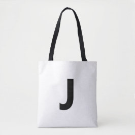 Bolsa Tote Escolha Qualquer Letra | Fonte: Open Sans Condense