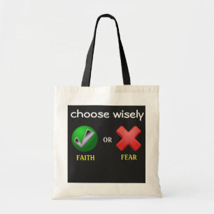 Bolsa Tote Escolher Sabedoria ou Medo?