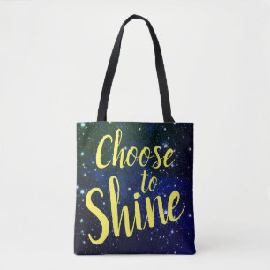 Bolsa Tote Escolher Shine Stars Cosmos