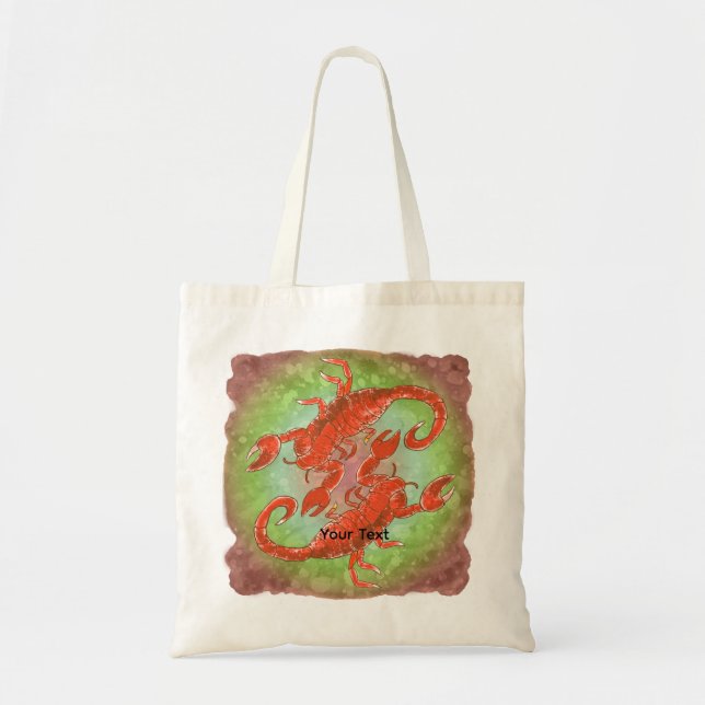 Bolsa Tote Escorpião Yin Yang  (Frente)
