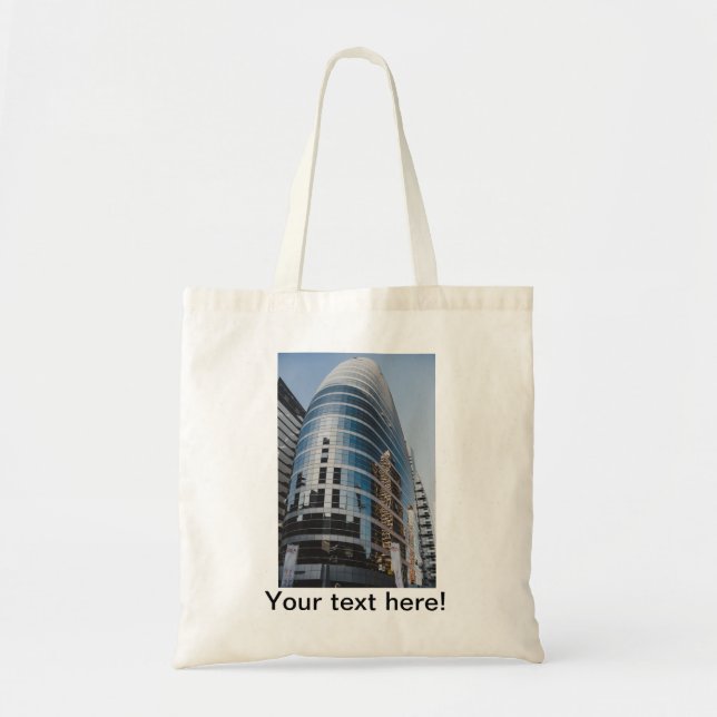 Bolsa Tote Escrapão de vidro do Dubai (Frente)