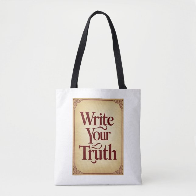 Bolsa Tote Escreva Sua Verdade (Frente)