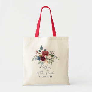 Bolsa Tote Escrita Floral Elegante Mãe da Noiva