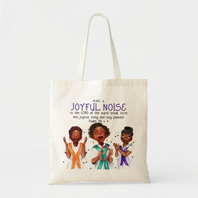 Bolsa Tote Escritura afro-americana de cantores (Frente)