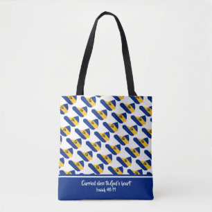 Bolsa Tote Escritura Cristã BARBADOS FLAG Isaiah