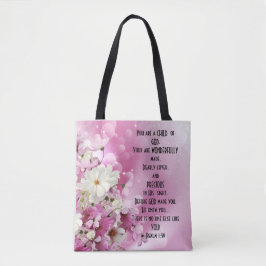 Bolsa Tote Escritura Filho de Deus Floral