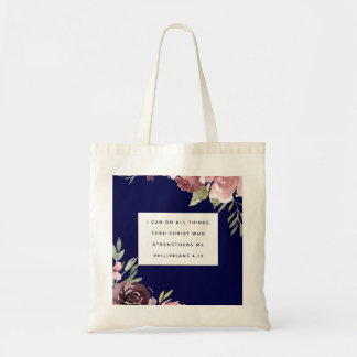 Bolsa Tote Escritura Inspiracional Cristã Verse Tote Bag