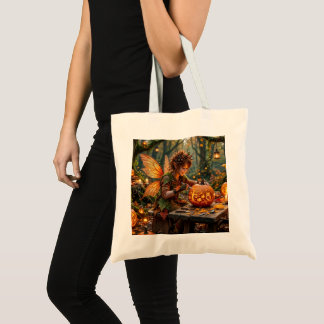 Bolsa Tote Escultor de Abóbora Elfin Halloween Outono Fantasi