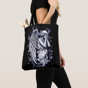 Bolsa Tote Escultura de um Anjo Vestígio - com Placas 1