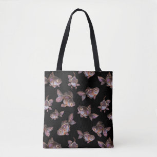 Bolsa Tote Escuridão sem costura com peixes