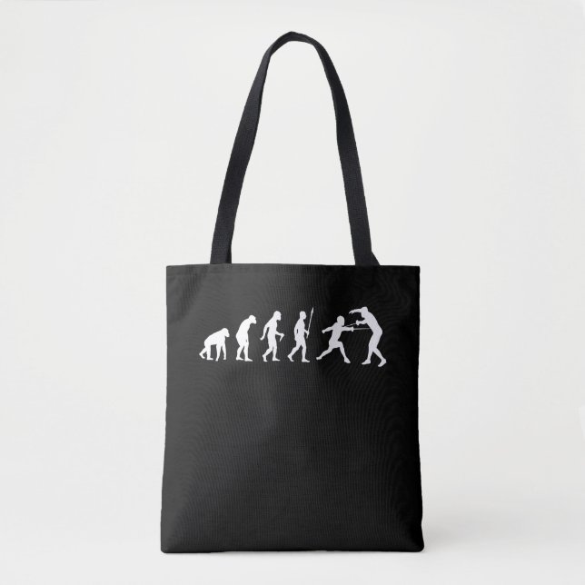 Bolsa Tote Esgrima Evolution Hobby Esportivo Esgrima Humor (Frente)