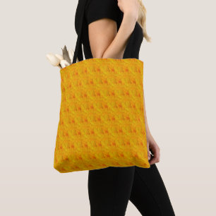 Bolsa Tote Esmagamento de Damasco Chic Floral Abstrato