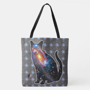 Bolsa Tote Espaço De Raios X Em Gato