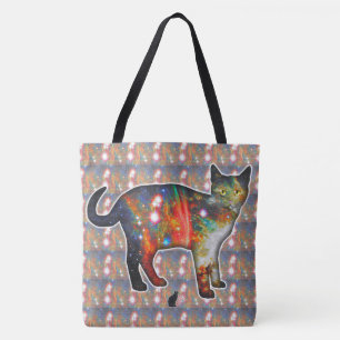 Bolsa Tote Espaço Proxima Em Gato