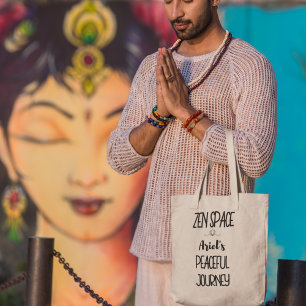 Bolsa Tote Espaço Zen Ioga Personalizada Meditação Presente B