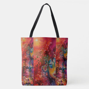 Bolsa Tote ESPADA ÉPICA EXCALIBUR, Senhora do Lago Vermelho A