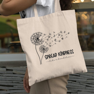 Bolsa Tote Espalhar A Bondade Como Uma Borboleta Dandelion Pe