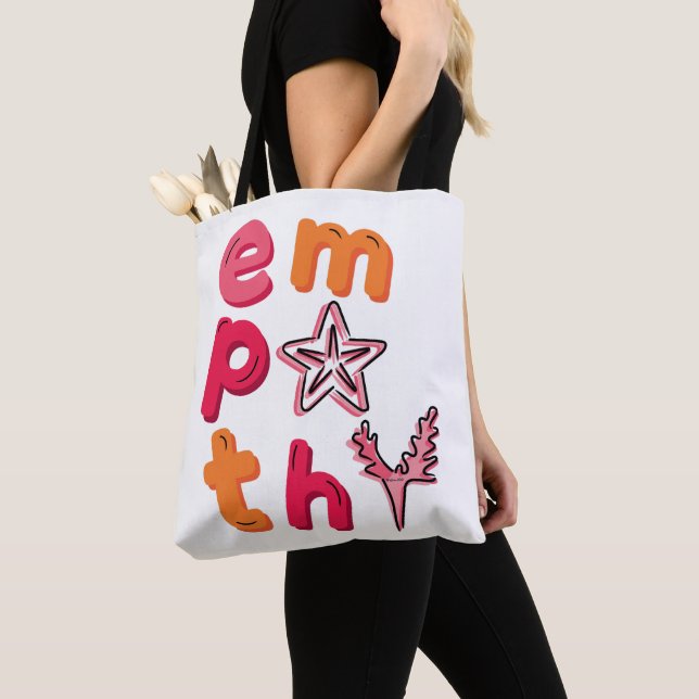 Bolsa Tote Espalhe a empatia para os oceanos (Close Up)