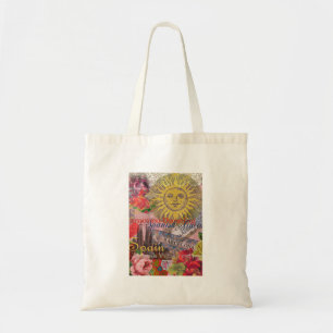 Bolsa Tote Espanha Vintage Sol Viagem Colagem Retro Europa