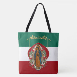 Bolsa Tote Espanhola de Guadalupe, Religiosa Mexicana 