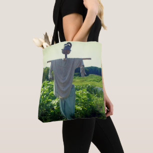 Bolsa Tote Espantalho No Campo Do Jardim