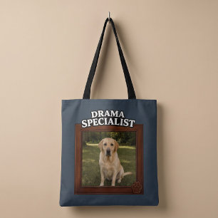 Bolsa Tote Especialista em Drama Foto Engraçada de Cachorro P