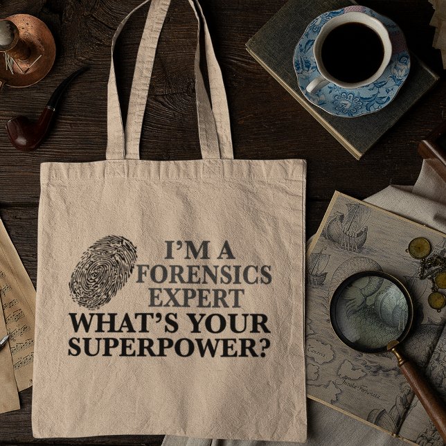 Bolsa Tote Especialista forense engraçado (Criador carregado)