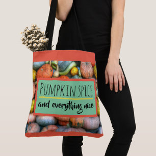Bolsa Tote Especiaria e tudo da abóbora agradáveis