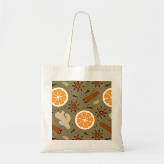Bolsa Tote Especiarias de Natal (Frente)