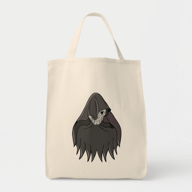 Bolsa Tote Espectro Encapuzado em Manto de Sombra (Frente)