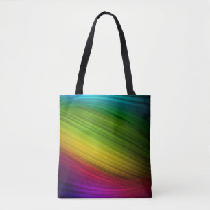 Bolsa Tote Espectro Incrível de Cores de Arco-íris