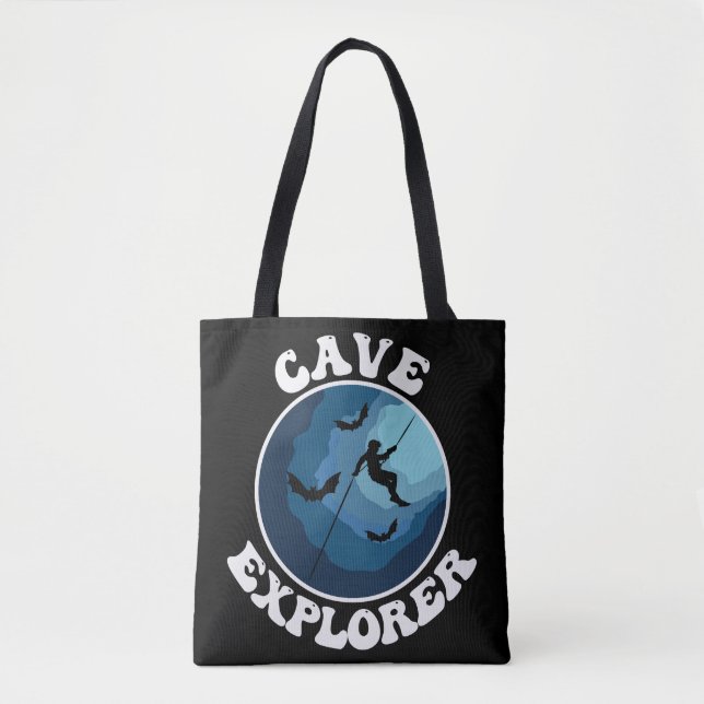 Bolsa Tote Espelhamento De Cavernas Do Cave Explorer (Frente)
