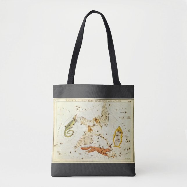 Bolsa Tote Espelho de Urânia, Mapa Celeste de Astronomia Anti (Frente)