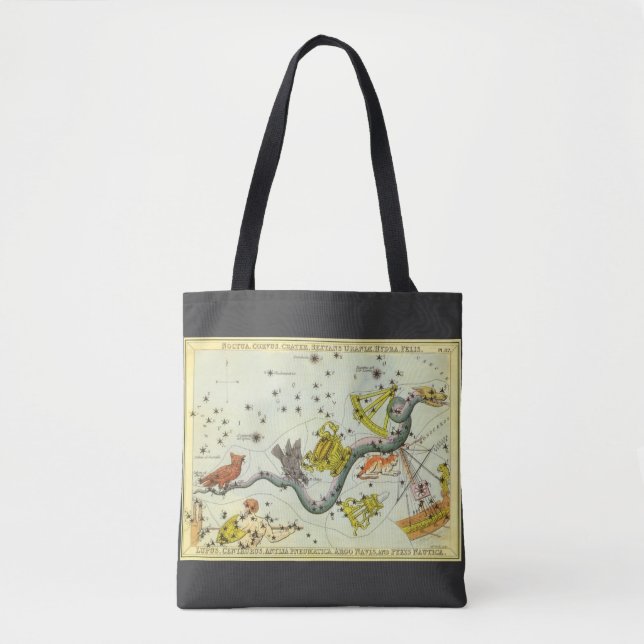 Bolsa Tote Espelho de Urânia, Mapa Celeste de Astronomia Anti (Frente)