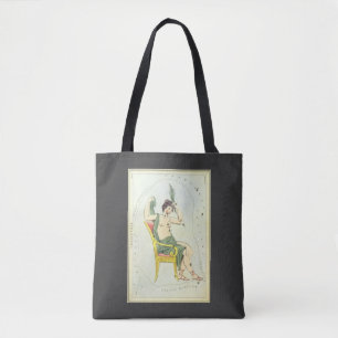 Bolsa Tote Espelho de Urânia, Mapa Celeste de Astronomia Anti