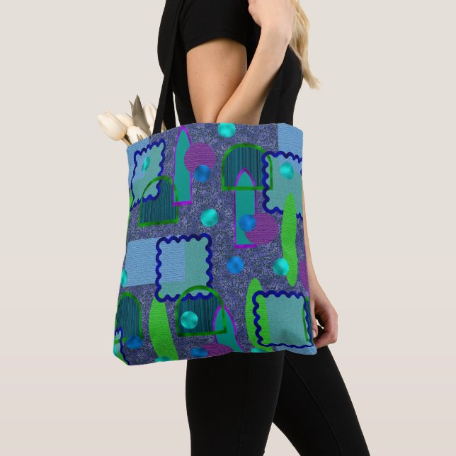 Bolsa Tote Espelhos Violetos e Sombra (Close Up)