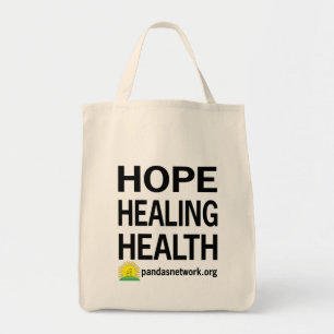 Bolsa Tote Esperança, curando, sacola da saúde