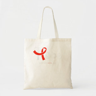Bolsa Tote Esperança da tribo vermelha no Dia Mundial da AIDS